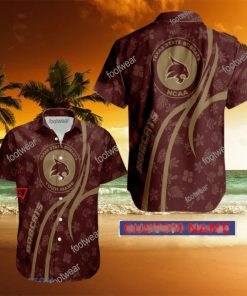 NCAA Texas State Bobcats Hawaiian Shirt Design Gift Fans Summer Holidays Custom Name