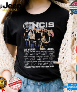 NCIS 22 Years 2003 2025 Thank You For The Memories T Shirt