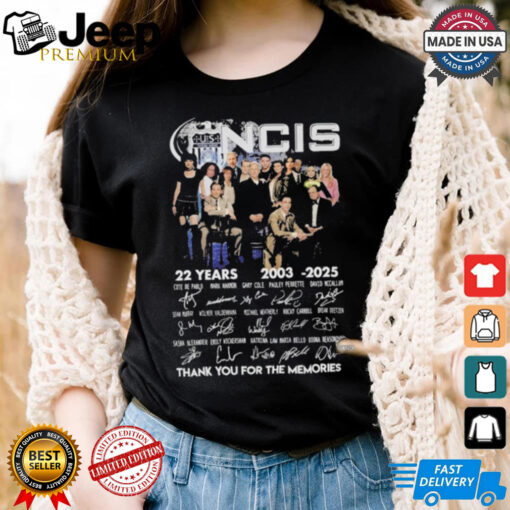 NCIS 22 Years 2003 2025 Thank You For The Memories T Shirt