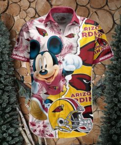 NFL Arizona Cardinals Hawaiian Shirt Mickey Mouse All Over Print For Men And Women