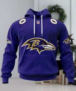 NFL Baltimore Ravens 2024 Personalized Name And Number Hoodie