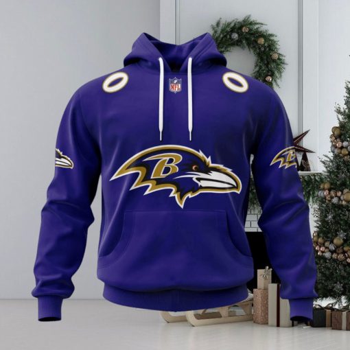 NFL Baltimore Ravens 2024 Personalized Name And Number Hoodie