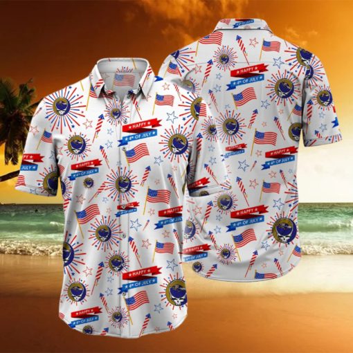 NFL Baltimore Ravens Grateful Dead Hawaiian Shirt, Grateful Dead Hawaiian Shirt