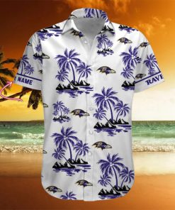 NFL Baltimore Ravens Palm Tree Tropical Summer Hawaiian Shirt