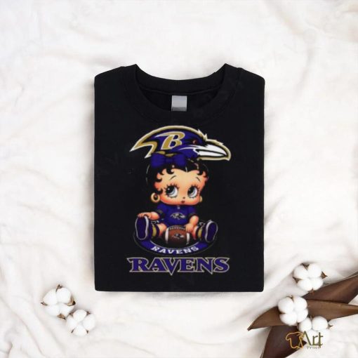 NFL Baltimore Ravens T Shirt Betty Boop Football Tshirt