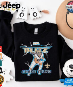 NFL Blitz Saints Chase Young lightning run shirt