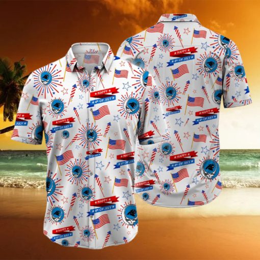 NFL Carolina Panthers Grateful Dead Hawaiian Shirt, Grateful Dead Hawaiian Shirt