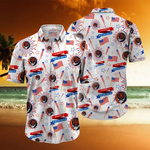 NFL Chicago Bears Grateful Dead Hawaiian Shirt, Grateful Dead Hawaiian Shirt