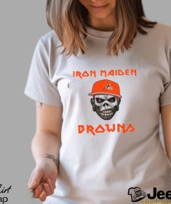 NFL Cleveland Browns Iron Maiden Rock Band Music T Shirt