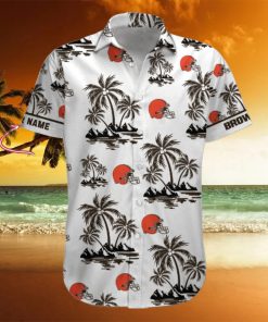 NFL Cleveland Browns Palm Tree Tropical Summer Hawaiian Shirt