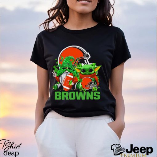 NFL Cleveland Browns St Patrick’s Day T Shirt Special Gomes Baby Yoda St Patricks Day Shirt