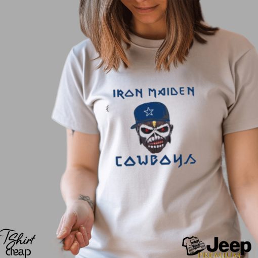 NFL Dallas Cowboys Iron Maiden Rock Band T Shirt