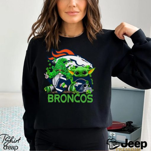 NFL Denver Broncos St Patrick’s Day T Shirt Special Gomes Baby Yoda St Patricks Day Shirt