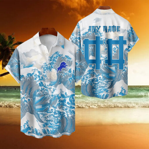 NFL Detroit Lions Football Special Great Wave Hawaiian Shirt