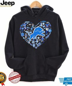 NFL Detroit Lions Heart I Love Detroit Lions Football shirt