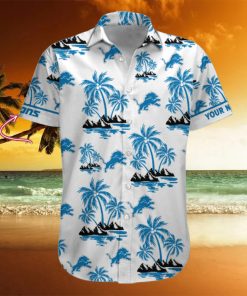 NFL Detroit Lions Palm Tree Tropical Summer Hawaiian Shirt