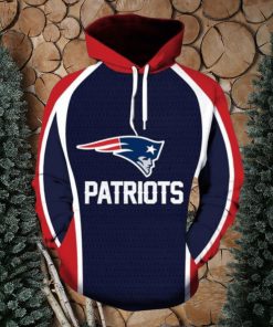 NFL Football New England Patriots Big Logo Custom With Hoodies Print Full