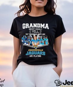 NFL Grandma Doesn’t Usually Yell But When She Does Her Jacksonville Jaguars Are Playing Football Team signature shirt
