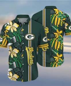 NFL Green Bay Packers Hawaiian Shirt Flower Chic Summer Gift For Fans