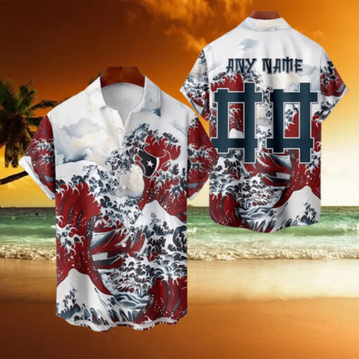 NFL Houston Texans Football Special Great Wave Hawaiian Shirt