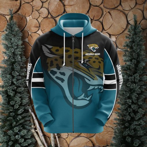 NFL Jacksonville Jaguars Blue Unisex 3D Hoodie Zip Hoodie For Men And Women Sport Gift