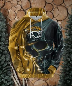 NFL Jacksonville Jaguars Skull Yellow 3D Hoodie Zip Hoodie For Men And Women Sport Gift