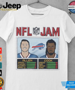 NFL Jam Bills Allen and Cook duo players shirt