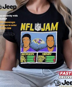 NFL Jam Lamar Jackson & Derrick Henry Baltimore Ravens Shirt