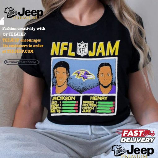 NFL Jam Lamar Jackson & Derrick Henry Baltimore Ravens Shirt