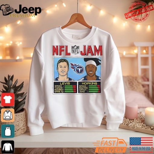 NFL Jam Tennessee Titans Will Levis and DeAndre Hopkins Shirt