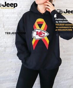 NFL Kansas City Chiefs ribbon magnet logo shirt