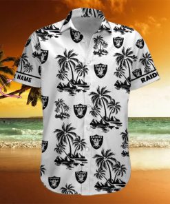 NFL Las Vegas Raiders Palm Tree Tropical Summer Hawaiian Shirt