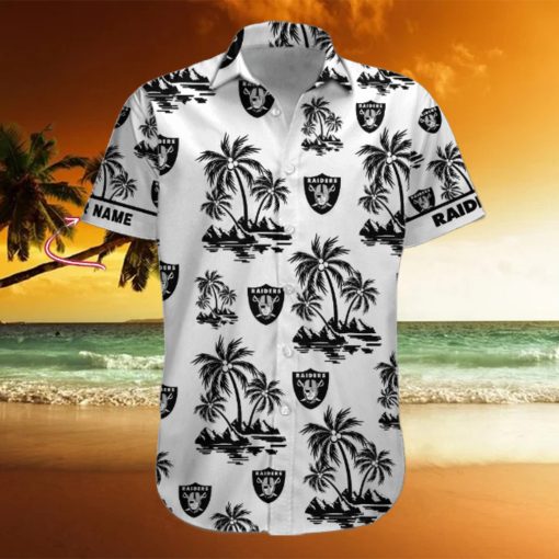 NFL Las Vegas Raiders Palm Tree Tropical Summer Hawaiian Shirt