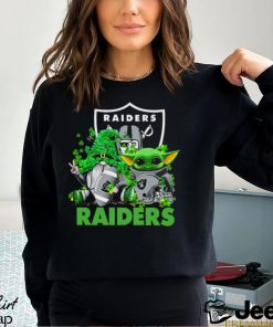 NFL Las Vegas Raiders St Patrick’s Day T Shirt Special Gomes Baby Yoda St Patricks Day Shirt