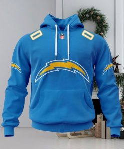 NFL Los Angeles Chargers 2024 Personalized Name And Number Hoodie