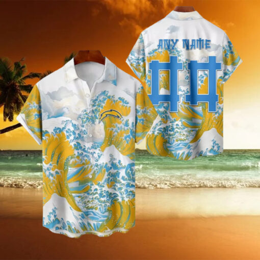 NFL Los Angeles Chargers Football Special Great Wave Hawaiian Shirt