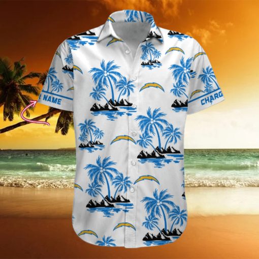 NFL Los Angeles Chargers Palm Tree Tropical Summer Hawaiian Shirt