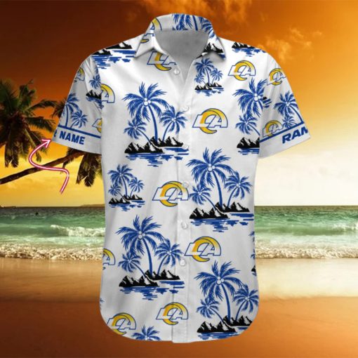 NFL Los Angeles Rams Palm Tree Tropical Summer Hawaiian Shirt