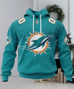 NFL Miami Dolphins 2024 Personalized Name And Number Hoodie