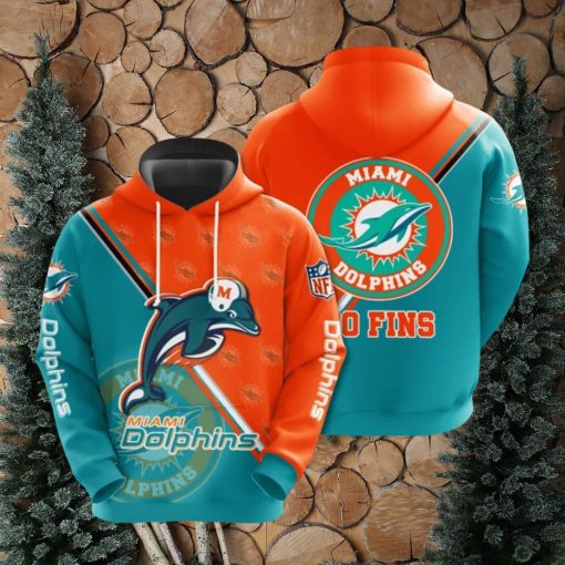 NFL Miami Dolphins Big Seal Motifs Hoodies Print Full