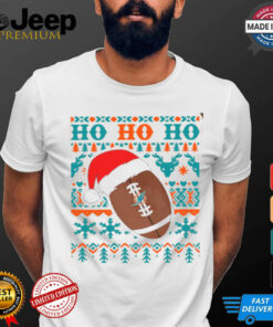 NFL Miami Dolphins Football Santa Claus Hohoho Christmas Patternshirt