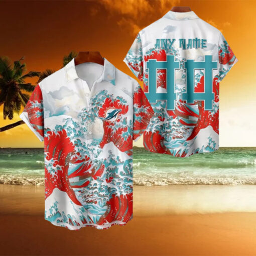 NFL Miami Dolphins Football Special Great Wave Hawaiian Shirt