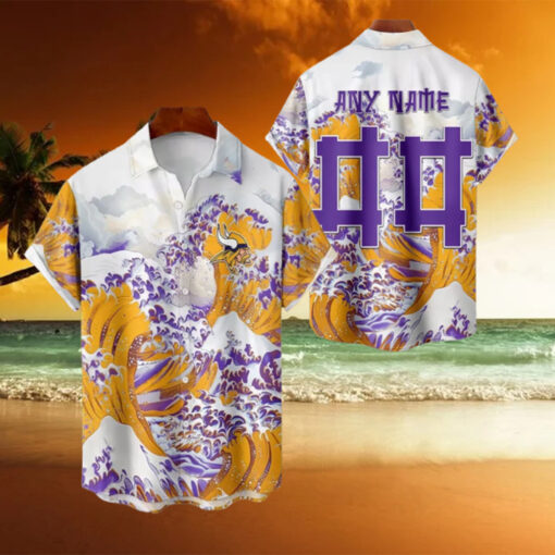 NFL Minnesota Vikings Football Special Great Wave Hawaiian Shirt