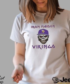 NFL Minnesota Vikings Iron Maiden Rock Band Music Football Sports T Shirt