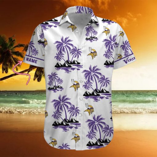 NFL Minnesota Vikings Palm Tree Tropical Summer Hawaiian Shirt