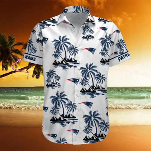 NFL New England Patriots Palm Tree Tropical Summer Hawaiian Shirt