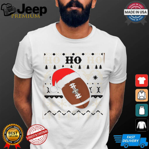 NFL New Orlean Saints Football Santa Claus Hohoho Christmas Pattern shirt