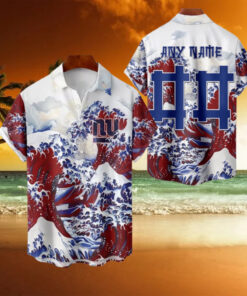 NFL New York Giants Football Special Great Wave Hawaiian Shirt