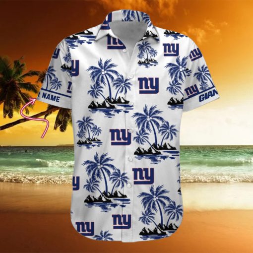 NFL New York Giants Palm Tree Tropical Summer Hawaiian Shirt