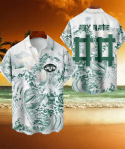 NFL New York Jets Football Special Great Wave Hawaiian Shirt